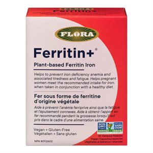 Flora Ferratin+ Fer d'origine végétale 30 unités