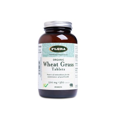 Flora Organic Wheat Grass 500mg Tablets