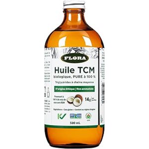 Flora Huile MCT 100 % biologique 500 ml