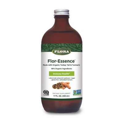 Flora Flor-Essence Immune Health with Turkey Tail & Turmeric 500 ml 500ml