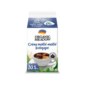 Organic Meadow Organic Half & Half Cream 10% M.F. 500 ml