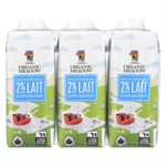 Organic Meadow Lait Partiellement écrémé Biologique 2 % M.G. 3x250 ml