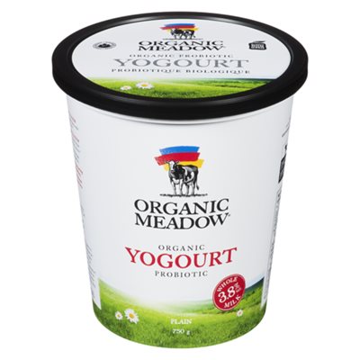 Organic Meadow Organic Yogourt 3.8% 750G