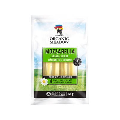 Organic Meadow Organic Mozzeralla Cheese Sticks 168G