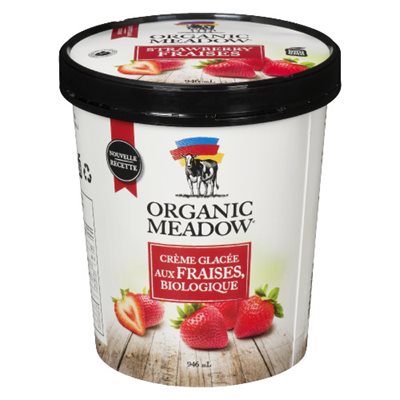 Organic Meadow Créme Glacée Fraise Bio