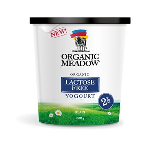 ORGANIC MEADOW 2% Lactose free organic Yogourt 650g