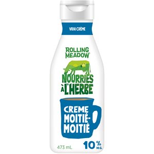 Rolling Meadow Crème 10% Nourries À L'Herbe - Nature 473Ml