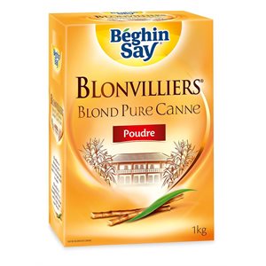 Beghin Say Blonvilliers Sucre de canne doré biologique 1 kg