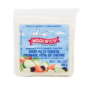 Woolwich Goat Dairy Goat Feta Cheese 25% M.F. 200 g 200g