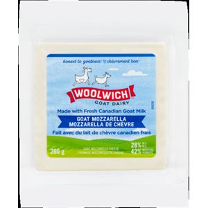 Woolwich Goat Dairy Goat Mozzarella Cheese 28% M.F. 200 g 200g