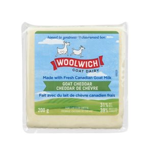 Woolwich Goat Dairy Goat Cheddar Cheese 31 % M.F. 200 g 200g