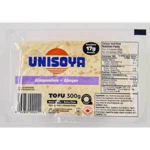 Unisoya Tofu extra ferme au gingembre 300 g