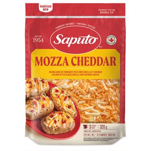 Saputo Mozza-Cheddar 29% M.G. Mélange 320g Râpé