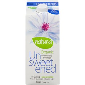 Natura Organic Soy Drink Unsweetened 1.89L