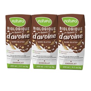 Natura Organic chocolate Oat beverage 3x200ml