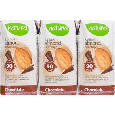 Natura Almond Drink Enriched Chocolate organic 3X200ml