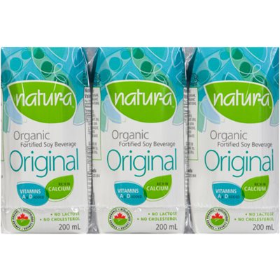 Natura Soy Drink Enriched Original Organic 3X200ml