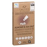 Galerie Au Chocolat Tablette De Chocolat Au Lait Amandes Et Fleur De Sel Équitable 100G