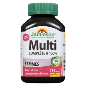 Jamieson 100% Complete Multivitamin For Women 115Un