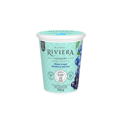 Maison Riviera Blueberry & Acai Berry Farm Yogurt 750g