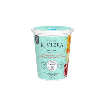 Maison Riviera Peach, Pomegranate & Sea Buckthorn Farm Yogurt 750g