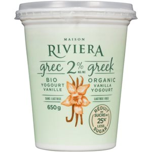 Maison Riviera Yogourt Grec Bio Vanille Rs 2% Mg