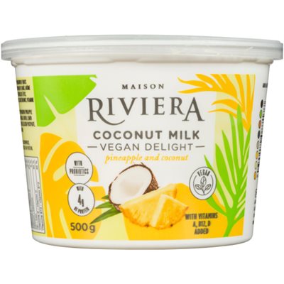 Maison Riviera Dessert Lait De Coco Ananas, Coco 500g