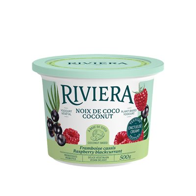 Maison Riviera Dessert Lait De Coco Framboise, Cassis 500g