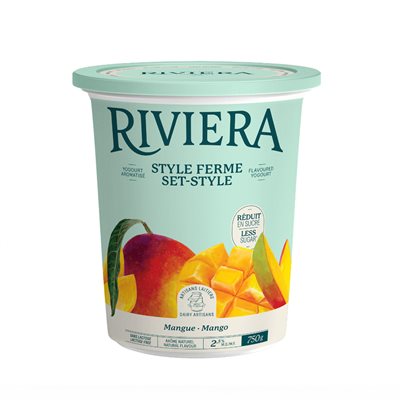 RIVIERA YOGOURT FERME MANGUE REDUIT EN SUCRE 750g