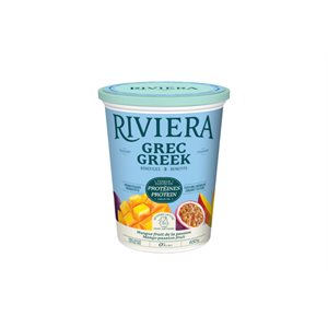 Riviera Greek Yogourt 0% Mango Passion 650g