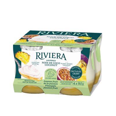 RIVIERA VEGAN DELIGHT FRUITS ON THE BOTTOM PINEAPLE PASSION 4X110G