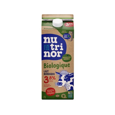 Nutrinor Lait Nordique Biologique 3.8% 