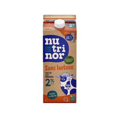 Nutrinor sans lactose 2% m.f. Lait