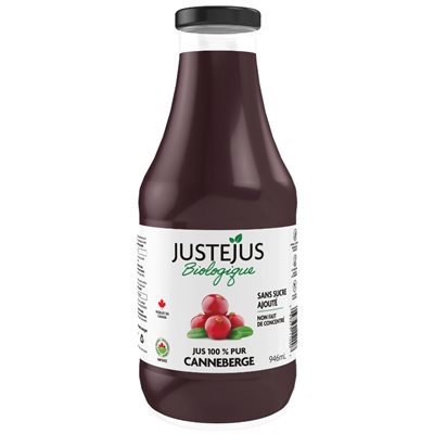 Just Juice Jus Canneberge Bio