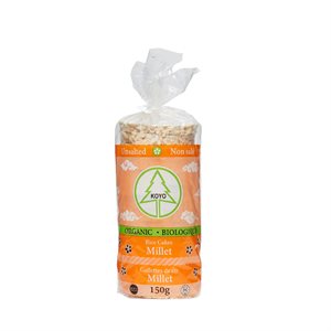 GALETTE DE RIZ BIO MILLET NON SALEES 150GR