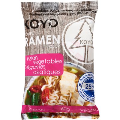 KOYO Soupe Ramen Légumes Asiatiques 60 g