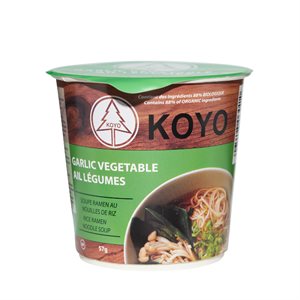 KOYO Soupe ramen a ail légumes ~ biologique biologique - sans Gluten 57g