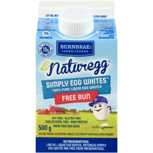 Burnbrae Farms Naturegg 100% Pure Liquid Egg Whites Free Run 500g