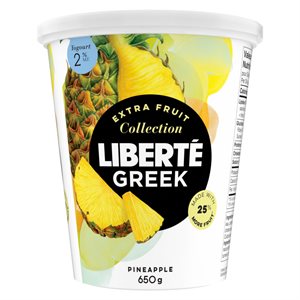 Liberte LIBERTE GREEK YOGOURT 2% EF PINEAPPLE 650G 650G