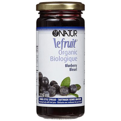 Natur Tartinade Le Fruit Bio aux bleuets