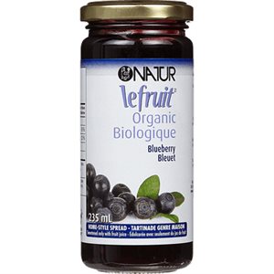 Natur Tartinade Le Fruit Bio aux bleuets