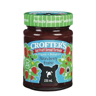 Crofter's Confiture de fraises bio Just Fruit 235 ml