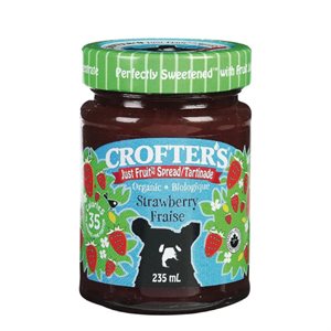Crofter's Confiture de fraises bio Just Fruit 235 ml