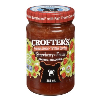 Crofter's Tartinade suprême de fraises bio 383 ml