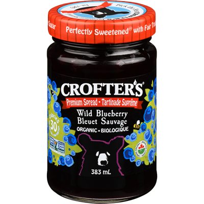 Crofter's Tartinade suprême de Bleuet sauvage bio 383 ml