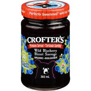Crofter's Tartinade suprême de Bleuet sauvage bio 383 ml