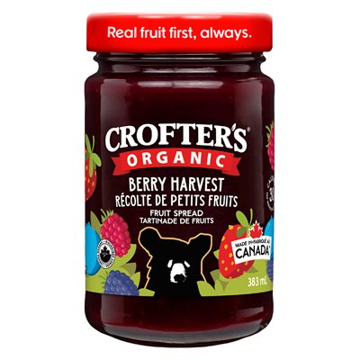 Crofter's Tartinade suprême de Récolte de Petit Fruits bio 383 ml