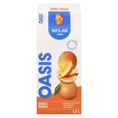 Oasis Jus d'orange et de mangue 100 % 1,6 L Oasis Jus d'orange et de mangue 100 % 1,6 L