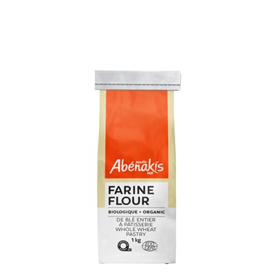 Abenakis Organic Whole Wheat Pastry Flour 1kg
