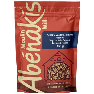 Abenakis Organic Textured Vegetable Protein flakes 150g